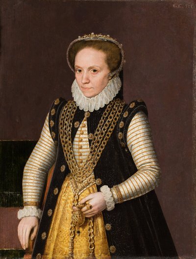 Portrait of an Unknown French Noblewoman by Unbekannt Unbekannt